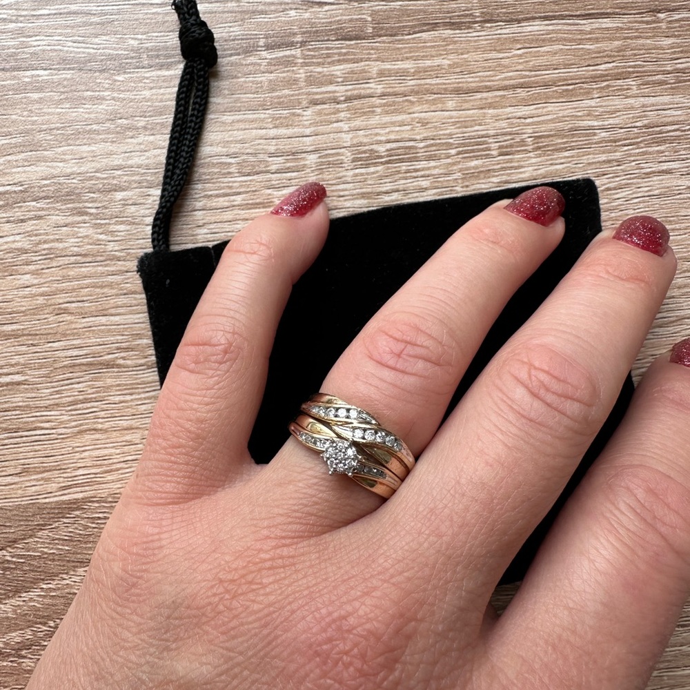 Gold ring set 10k gold